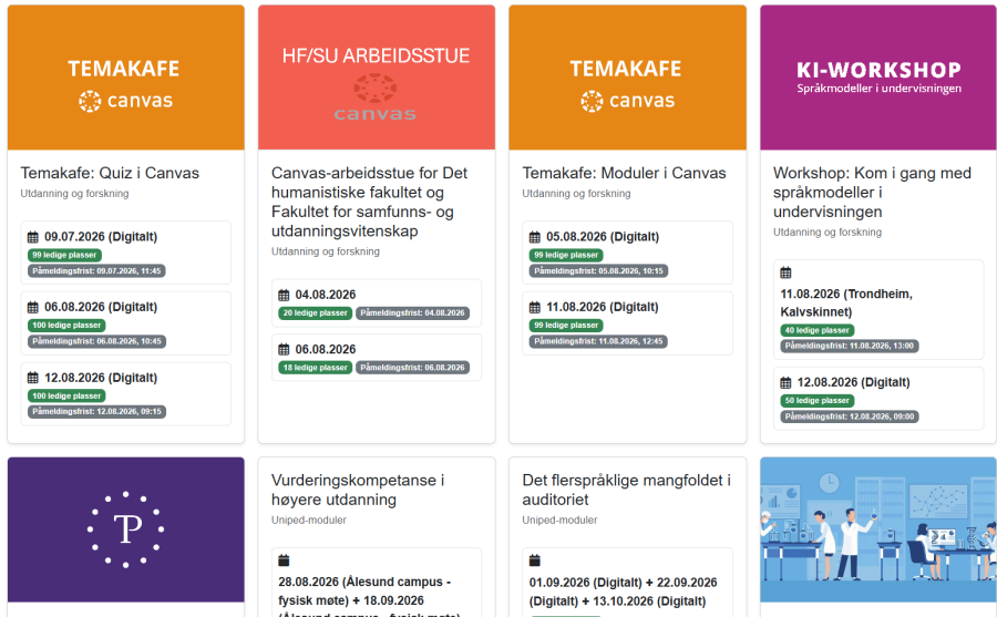 Arrangementer / events / kurs